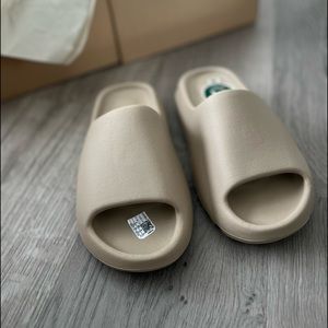 Yeezy Adidas slides.